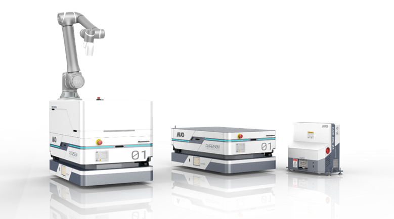 Vsport數位開發的自主式移動機器人（AMR250M），搭配全向輪並結合AI演算法、2D LiDAR、3D攝影機等技術，協助客戶實現產線全自動化